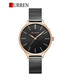 CURREN Original Brand Mesh Band Wrist Watch For Women