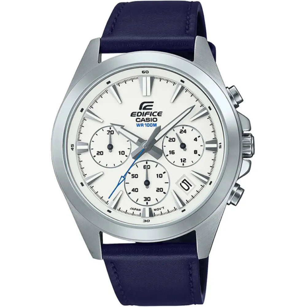 Casio Edifice EFV-630L-7AVUDF Leather Band Men Watch