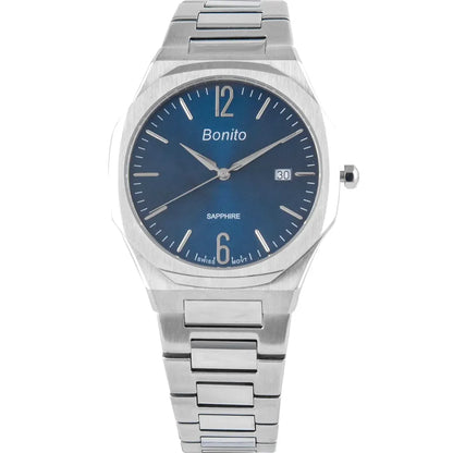 Bonito K-5129-CH-BLU Metal Band Men Watch