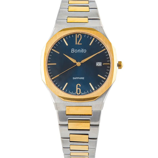 Bonito K-5129-CH-BLU Metal Band Men Watch